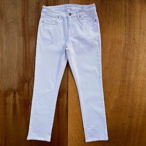 DEAR JOHN BLAIRE STRAIGHT ANKLE JEANS sz 29 Women’s White White Mid Rise STRETCH